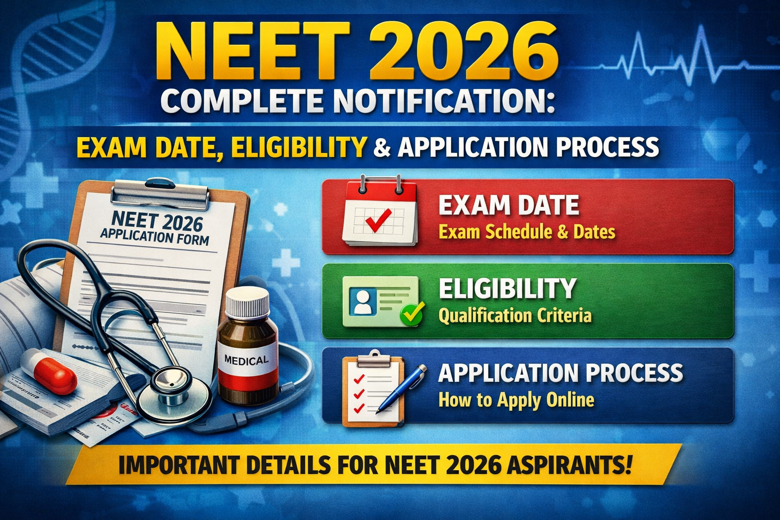 NEET 2026 Complete Notification: Exam Date, Eligibility & Application Process