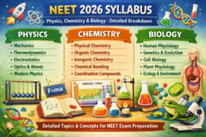 NEET 2026 Syllabus (Physics, Chemistry & Biology) – Detailed Breakdown