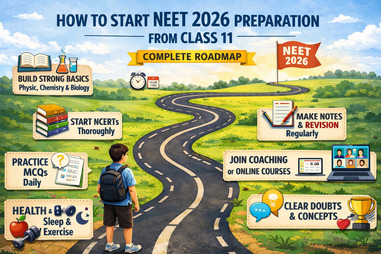 How to Start NEET 2026 Preparation from Class 11 – Complete Roadmap