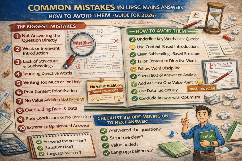 COMMON MISTAKES IN UPSC MAINS ANSWERS & HOW TO AVOID THEM (COMPLETE ...