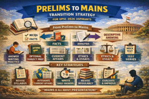 PRELIMS-TO-MAINS TRANSITION STRATEGY FOR UPSC 2026 ASPIRANTS