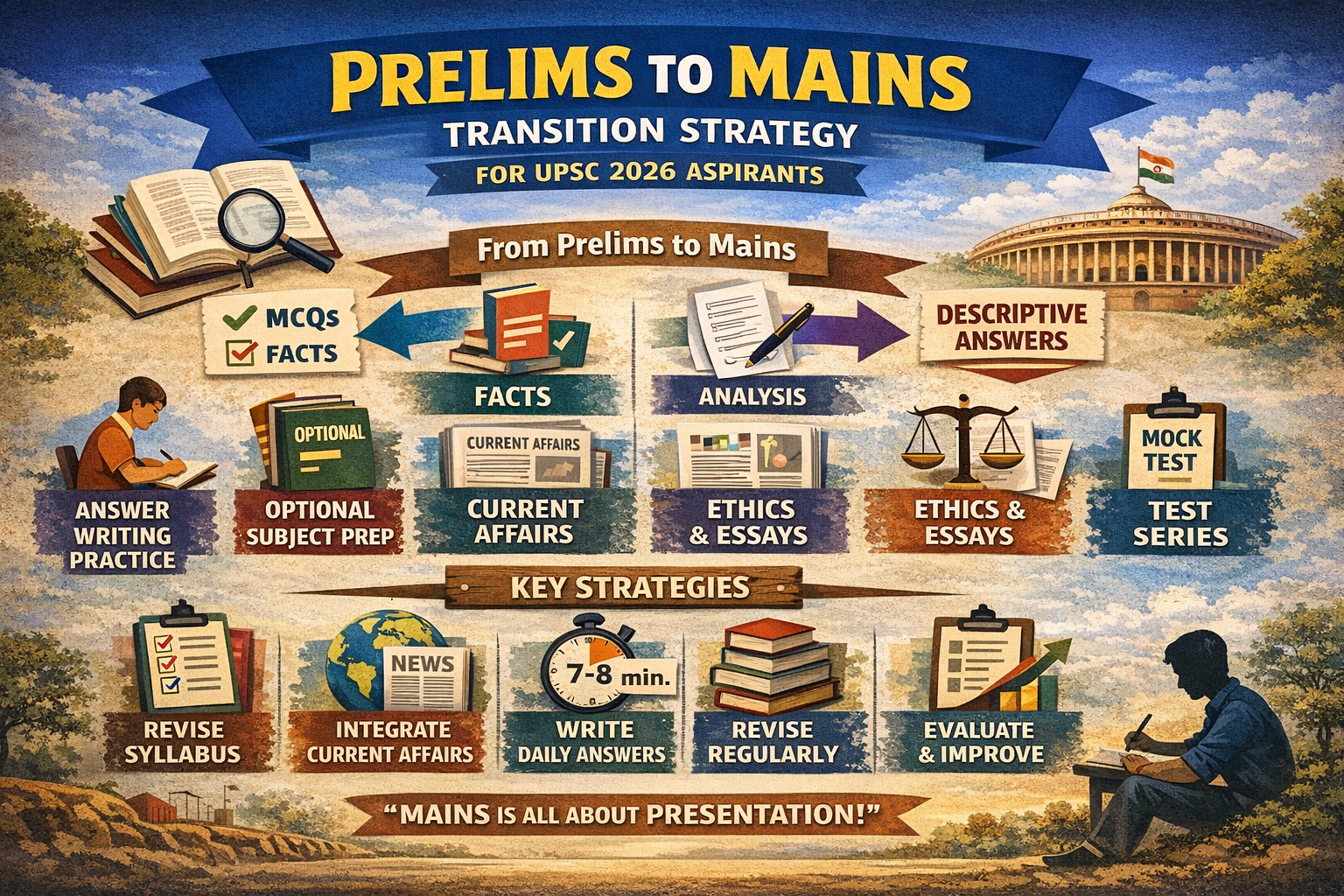 PRELIMS-TO-MAINS TRANSITION STRATEGY FOR UPSC 2026 ASPIRANTS