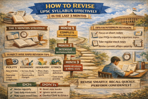 HOW TO REVISE UPSC SYLLABUS EFFECTIVELY IN THE LAST 3 MONTHS