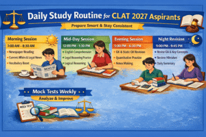 Daily Study Routine for CLAT 2027 Aspirants