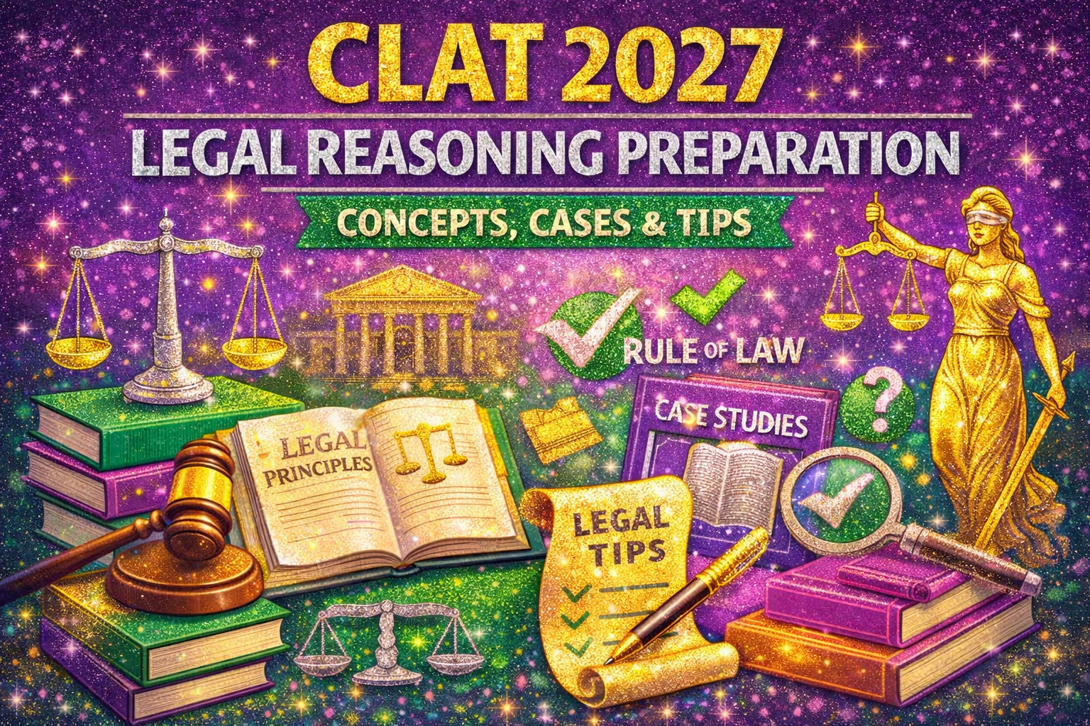 CLAT 2027 LEGAL REASONING PREPARATION : CONCEPTS, CASES & TIPS