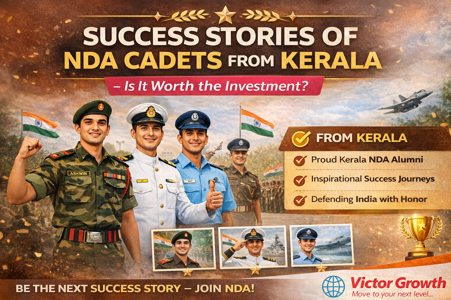 Success Stories of NDA Cadets from Kerala