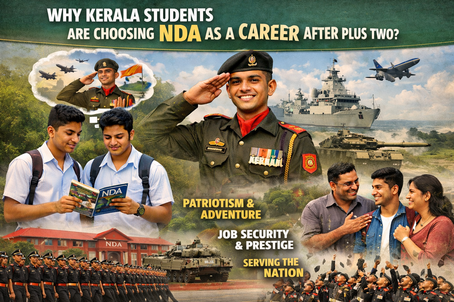 WHY KERALA STUDENTS ARE CHOOSING NDA AS A CAREER AFTER PLUS TWO