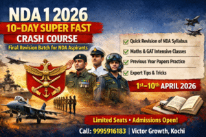 NDA 1 2026 – 10 Day Super Fast Crash Course in Kochi | Final Revision Program for NDA Aspirants
