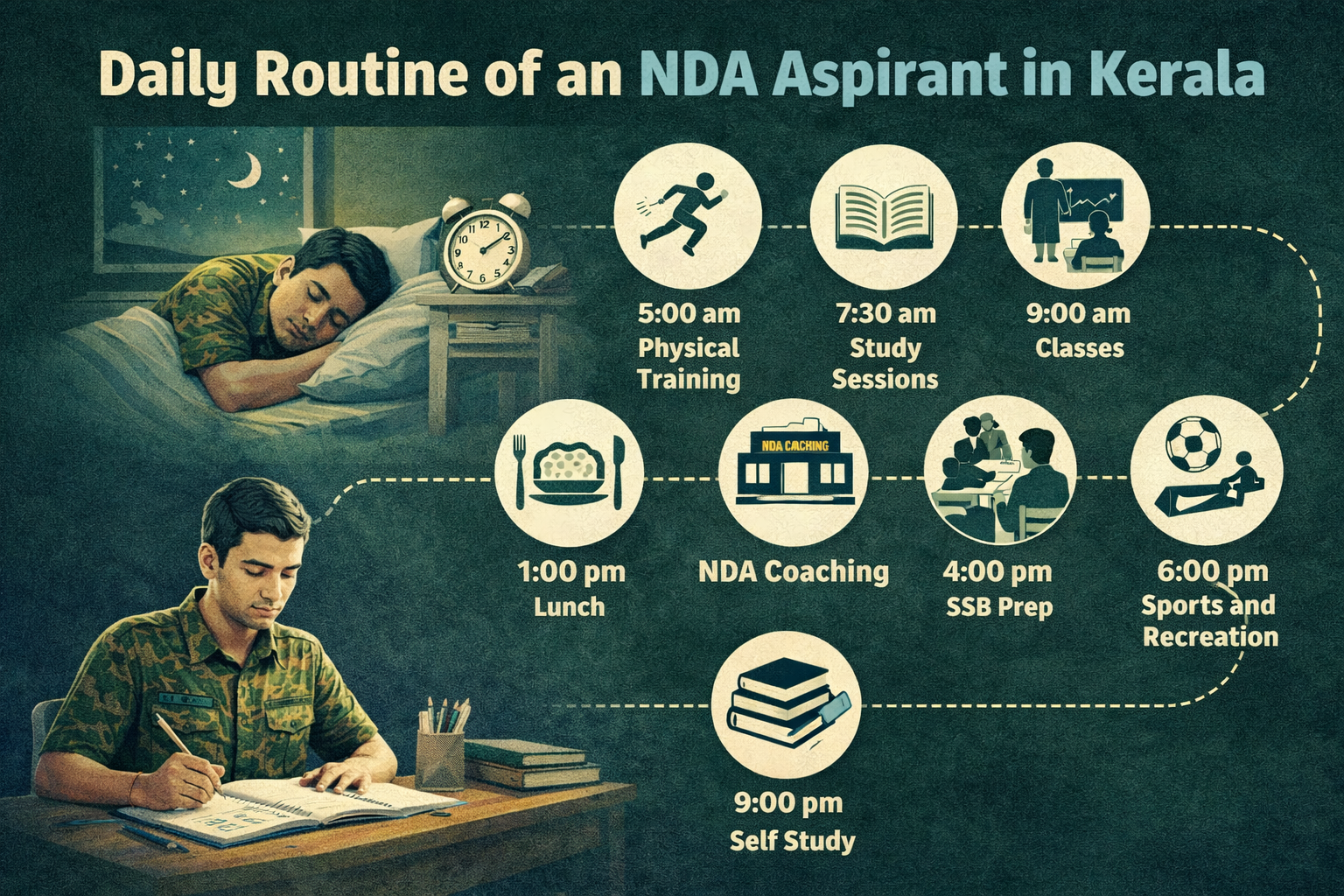 Daily Routine of an NDA Aspirant in Kerala