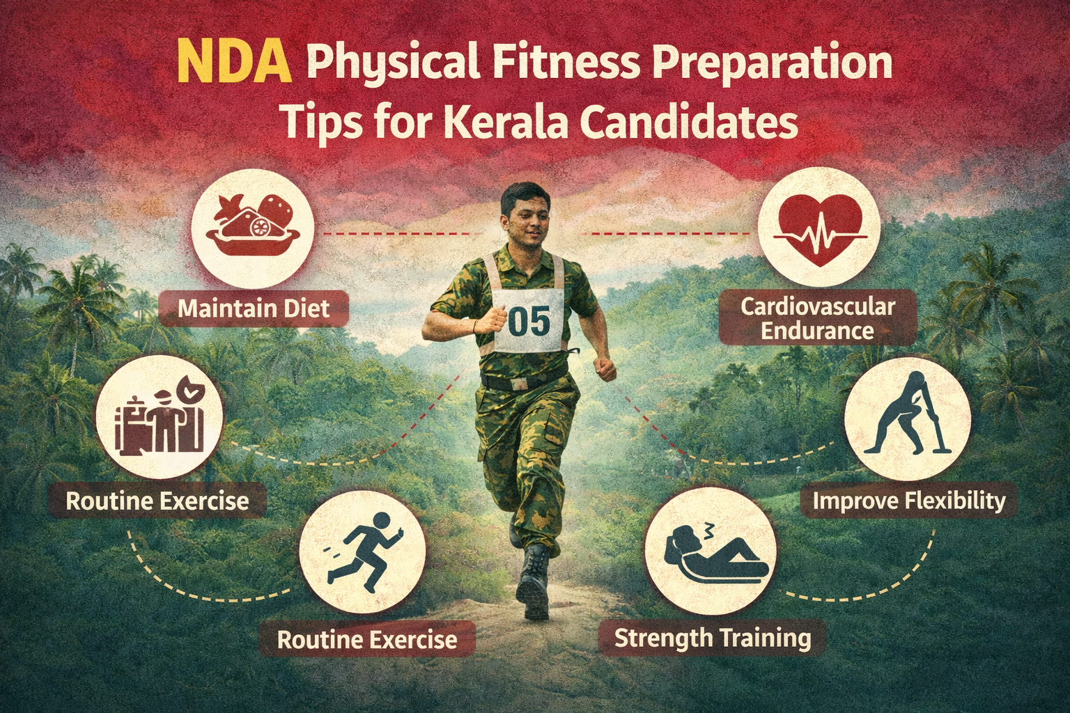 NDA Physical Fitness Preparation Tips for Kerala Candidates