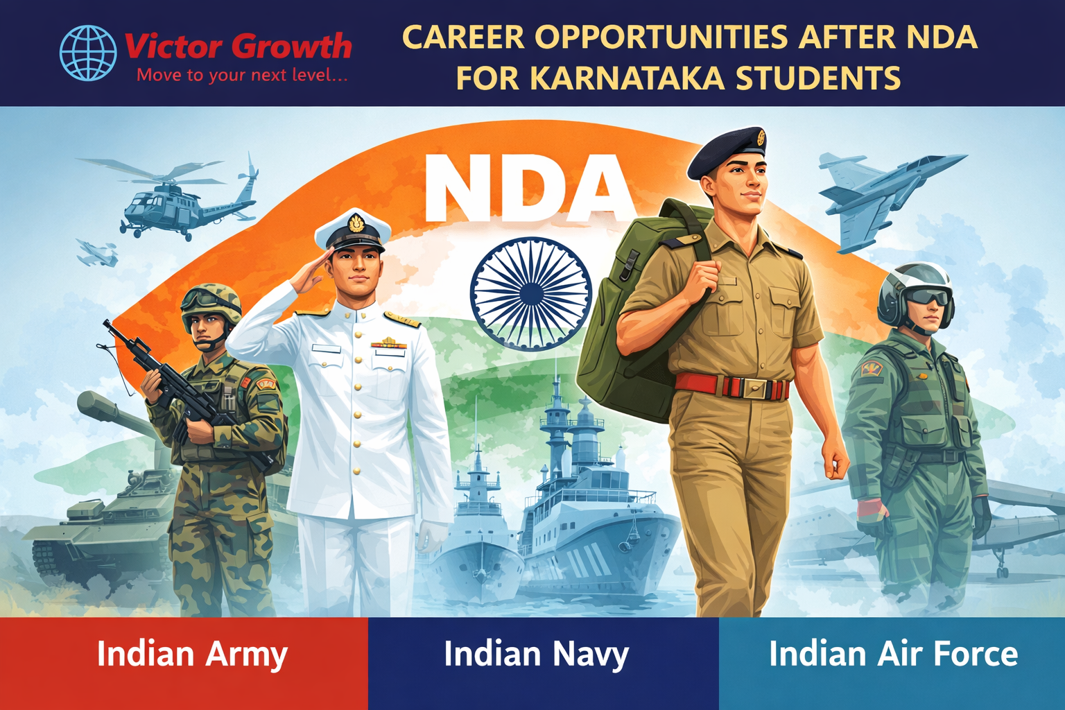 CAREER OPPORTUNITIES AFTER NDA FOR KARNATAKA STUDENTS