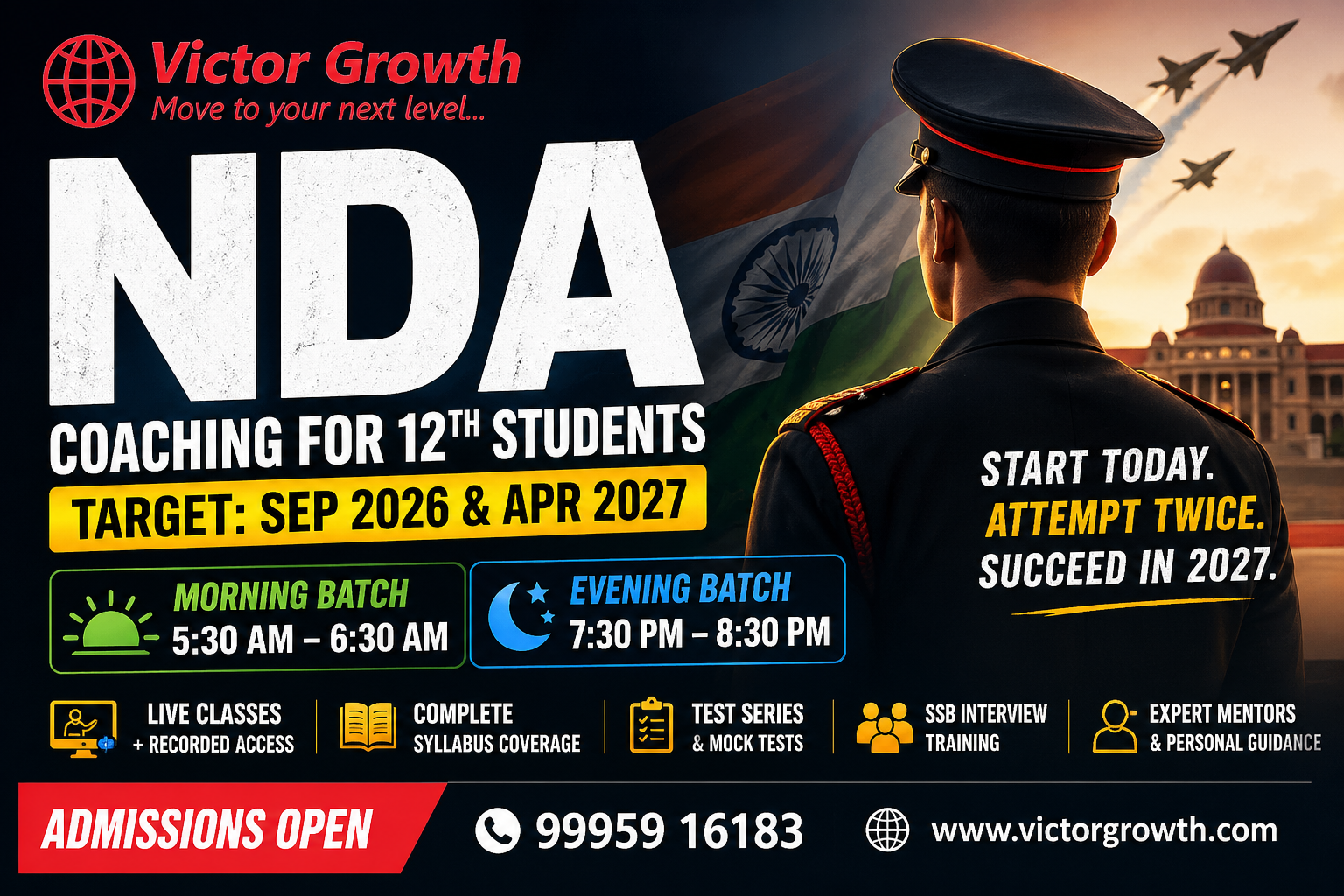 BEST NDA COACHING FOR 12TH STANDARD STUDENTS (2026–2027 TARGET)