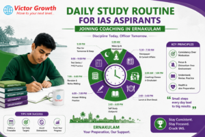 Daily Study Routine for IAS Aspirants Joining Coaching in Ernakulam