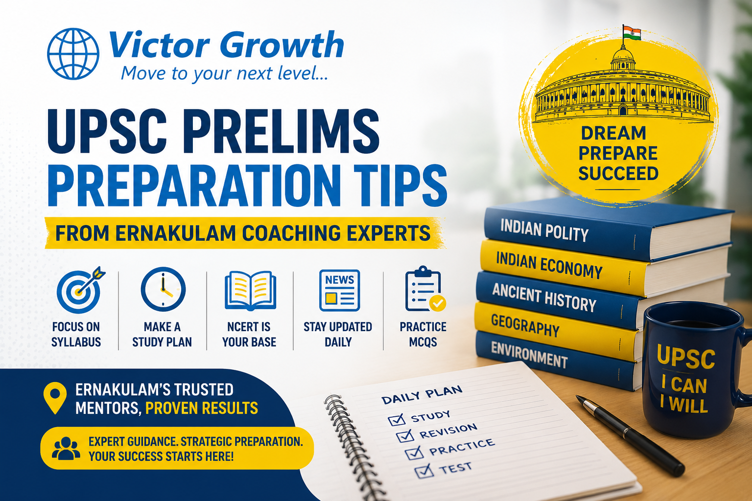 UPSC PRELIMS PREPARATION TIPS FROM ERNAKULAM COACHING EXPERTS