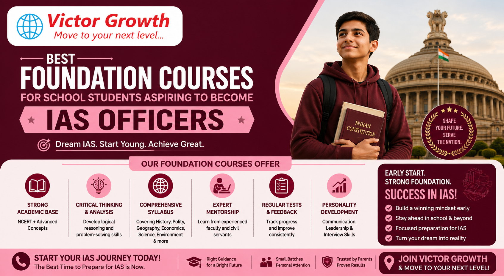 Best Foundation Courses for School Students Aspiring to Become IAS Officers