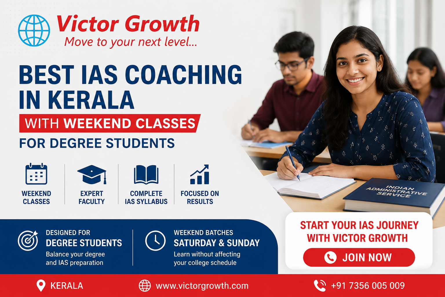 Best IAS Coaching in Kerala with Weekend Classes for Degree Students