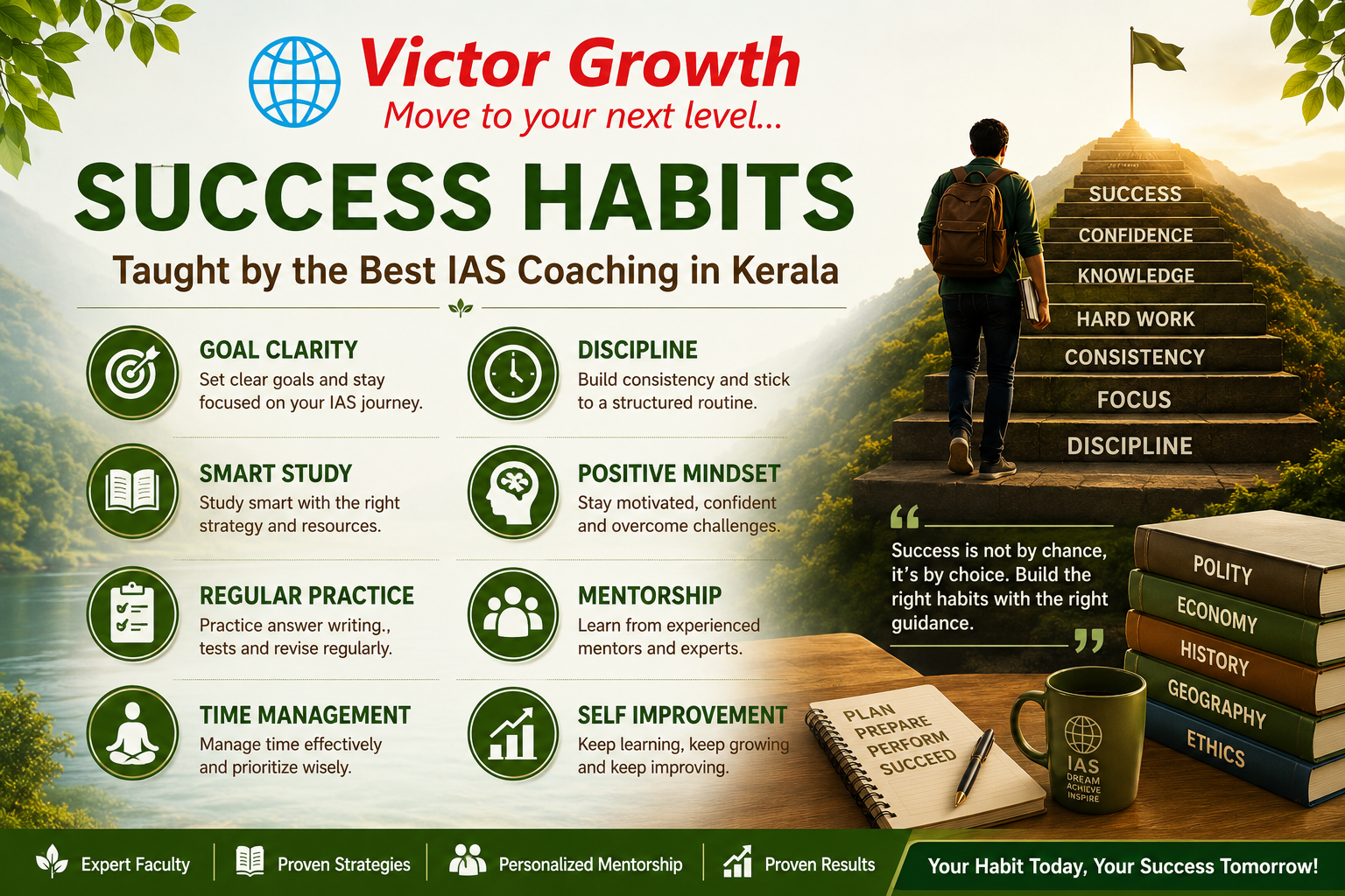 Success Habits Taught by the Best IAS Coaching in Kerala