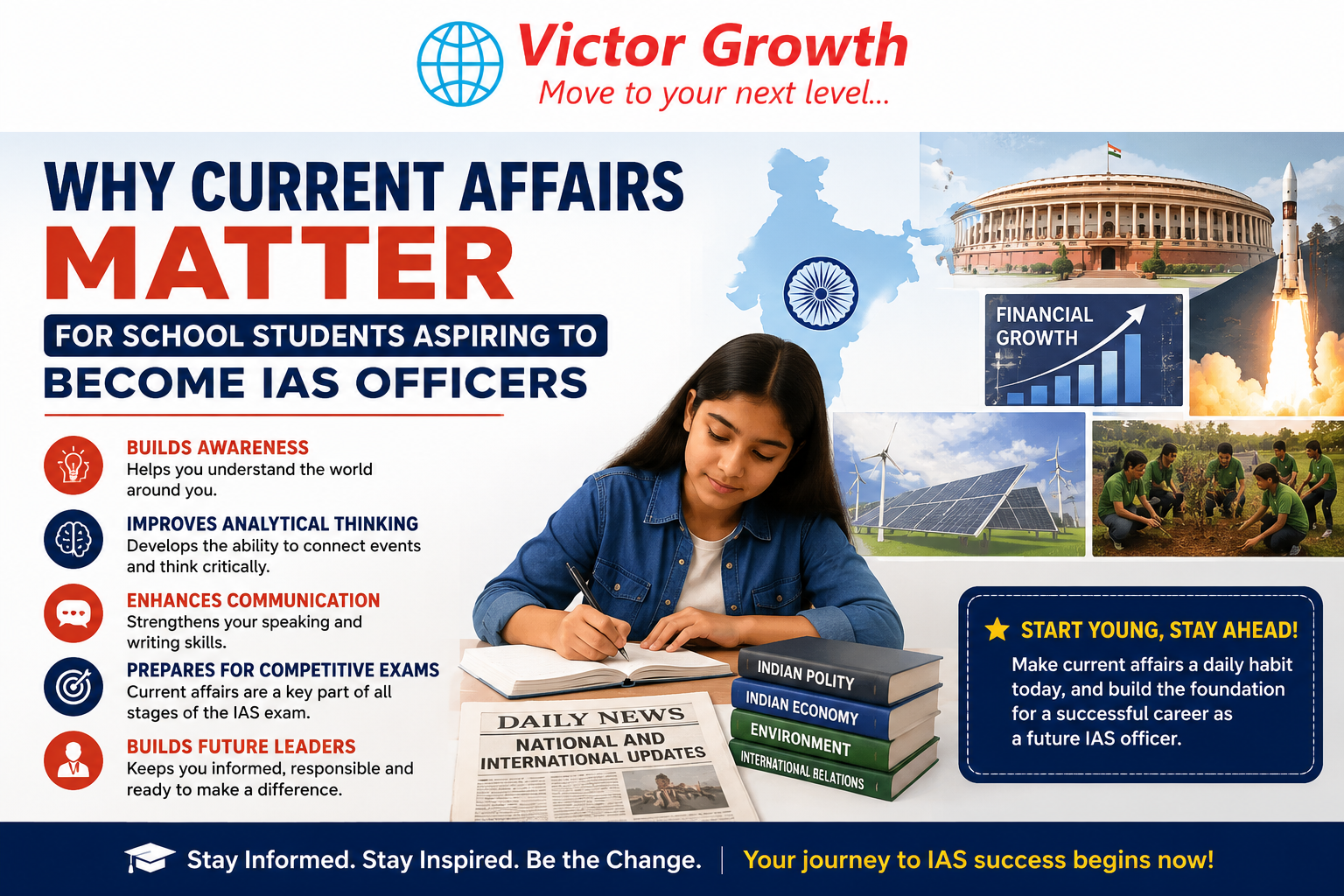 Why Current Affairs Matter for School Students Aspiring to Become IAS Officers