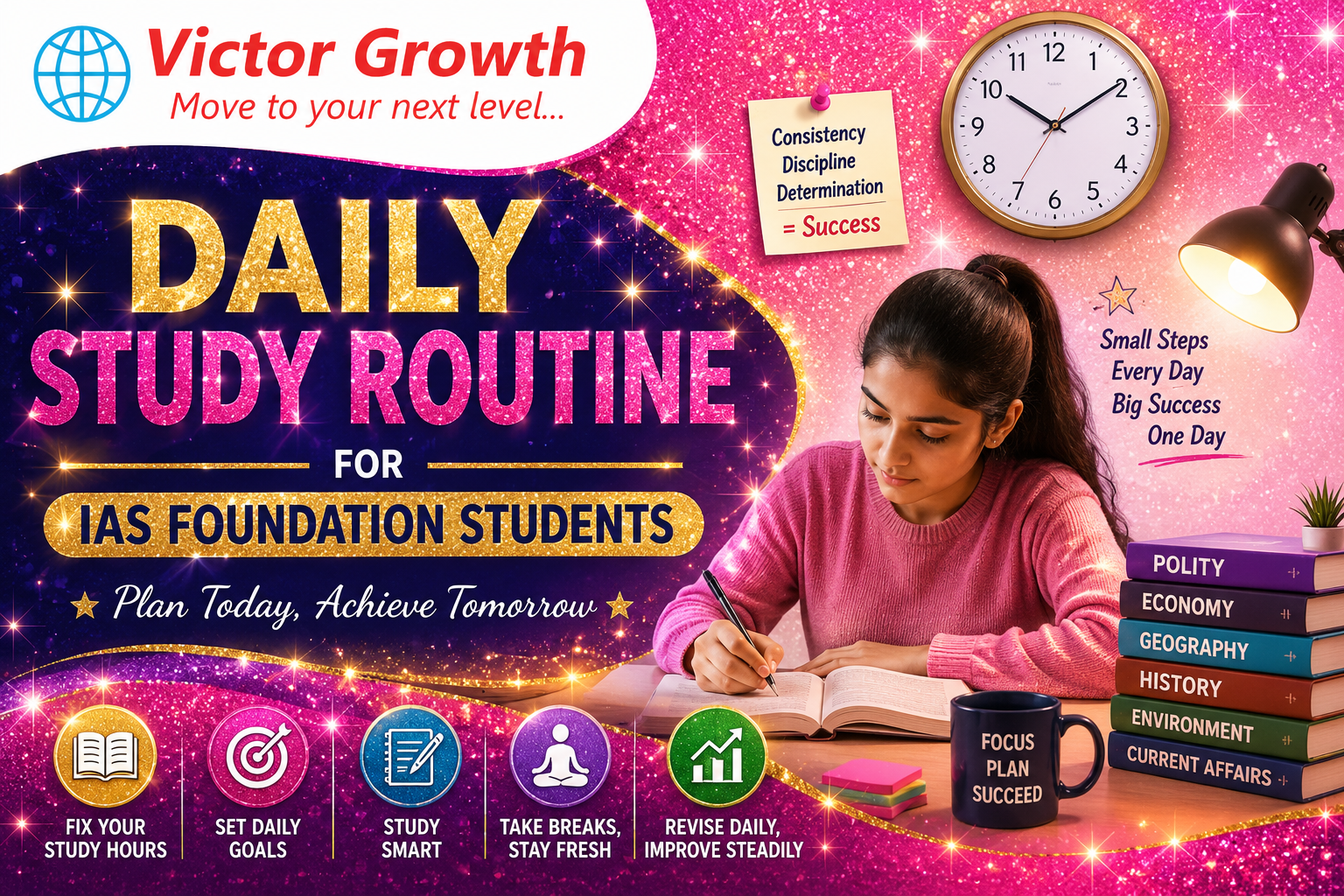 Daily Study Routine for IAS Foundation Students