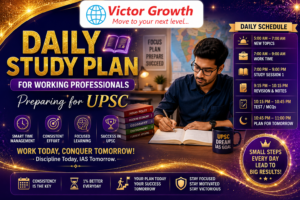 Daily Study Plan for Working Professionals Preparing for UPSC