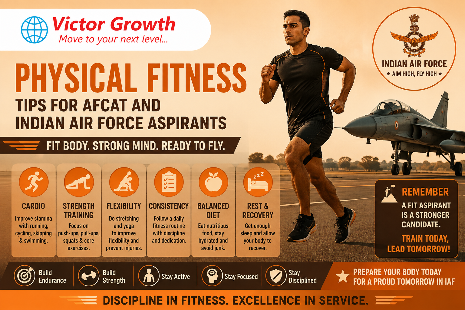 Physical Fitness Tips for AFCAT and Indian Air Force Aspirants