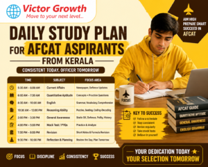 Daily Study Plan for AFCAT Aspirants from Kerala