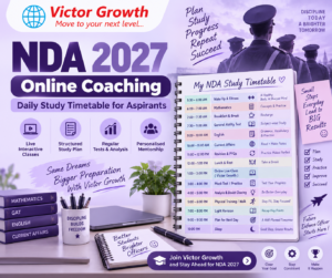 NDA 2027 Online Coaching: Daily Study Timetable for Aspirants