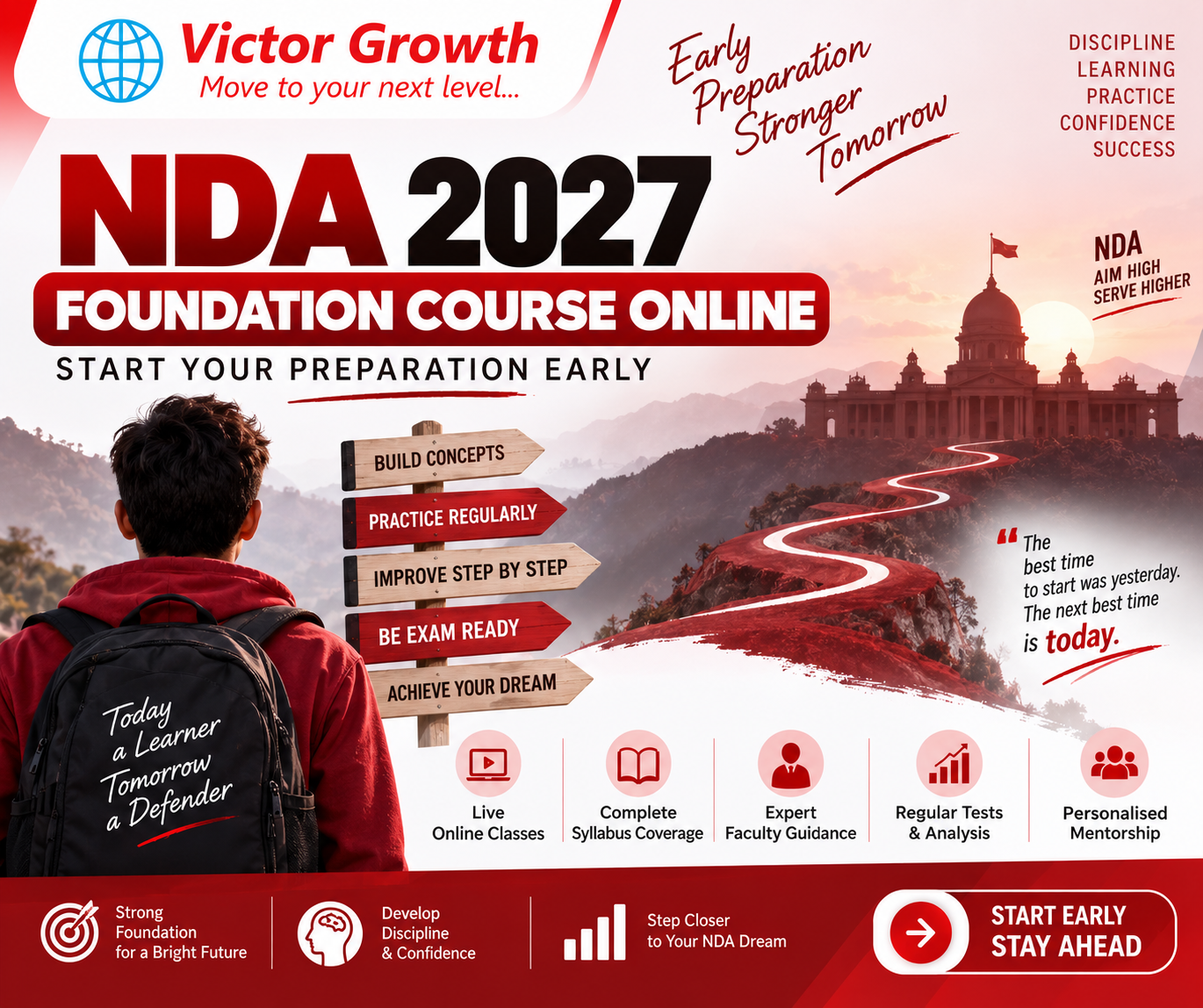 NDA 2027 FOUNDATION COURSE ONLINE: START YOUR PREPARATION EARLY