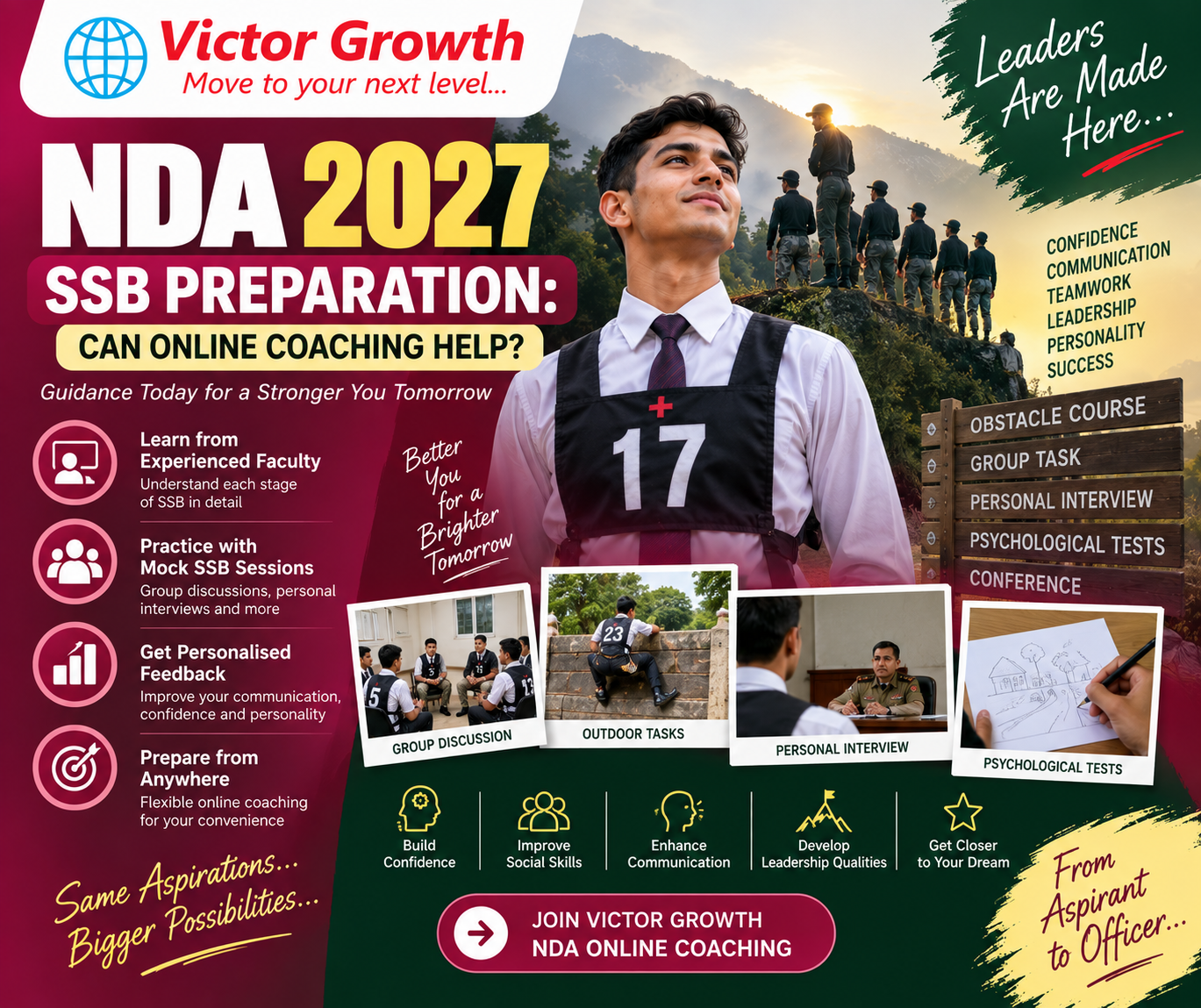 NDA 2027 SSB PREPARATION: CAN ONLINE COACHING HELP?