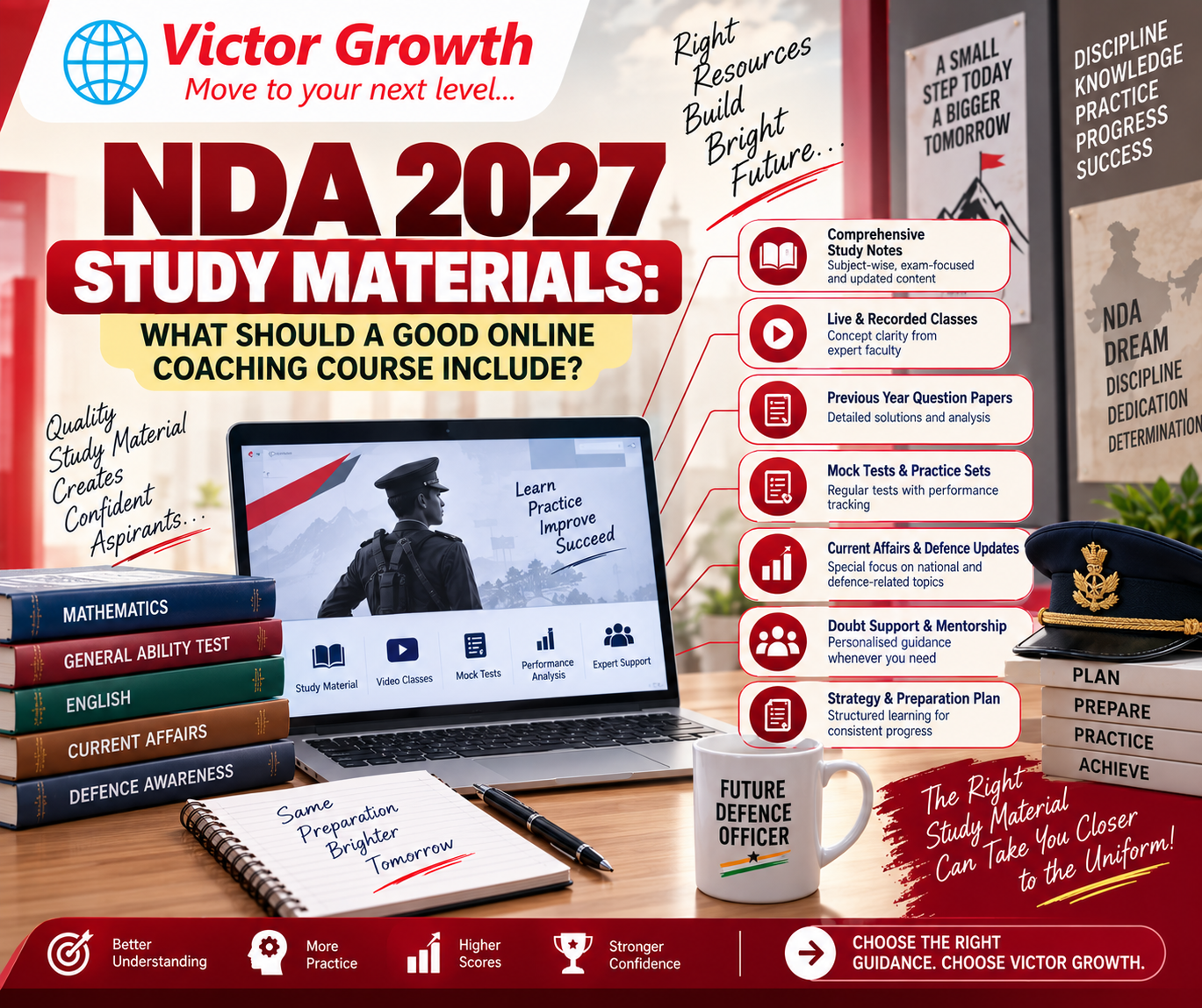 NDA 2027 STUDY MATERIALS: WHAT SHOULD A GOOD ONLINE COACHING COURSE INCLUDE?