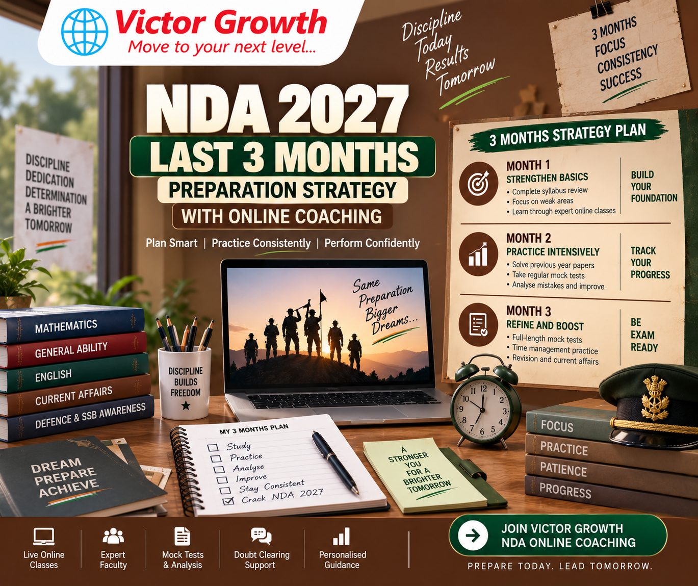 NDA 2027 LAST 3 MONTHS PREPARATION STRATEGY WITH ONLINE COACHING