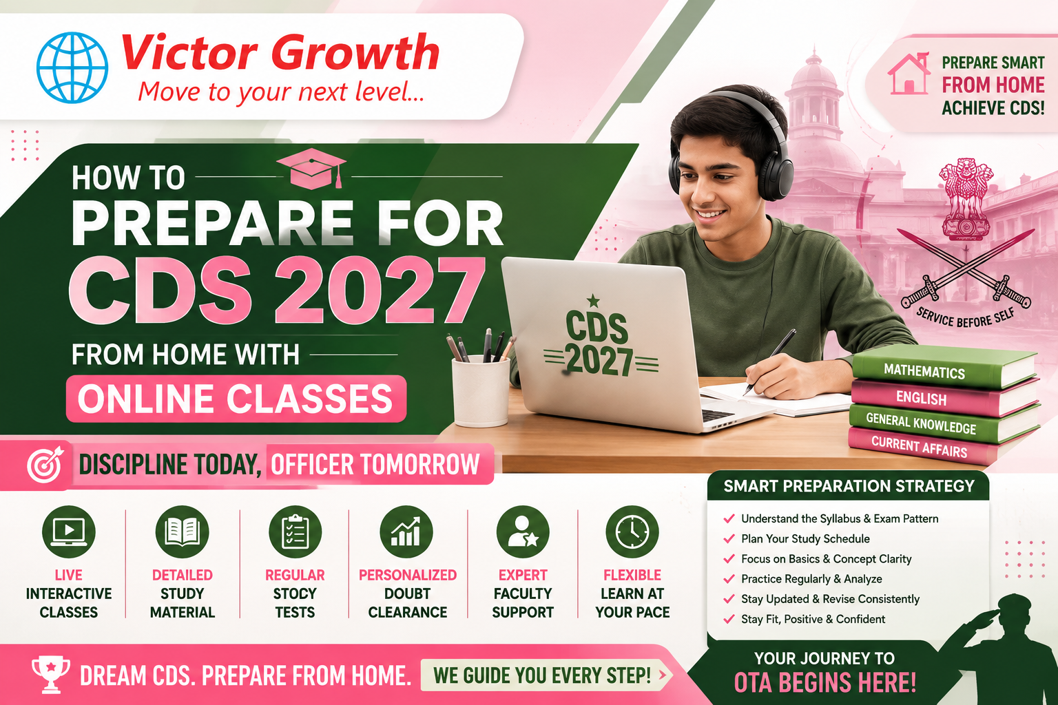 How to Prepare for CDS 2027 from Home with Online Classes