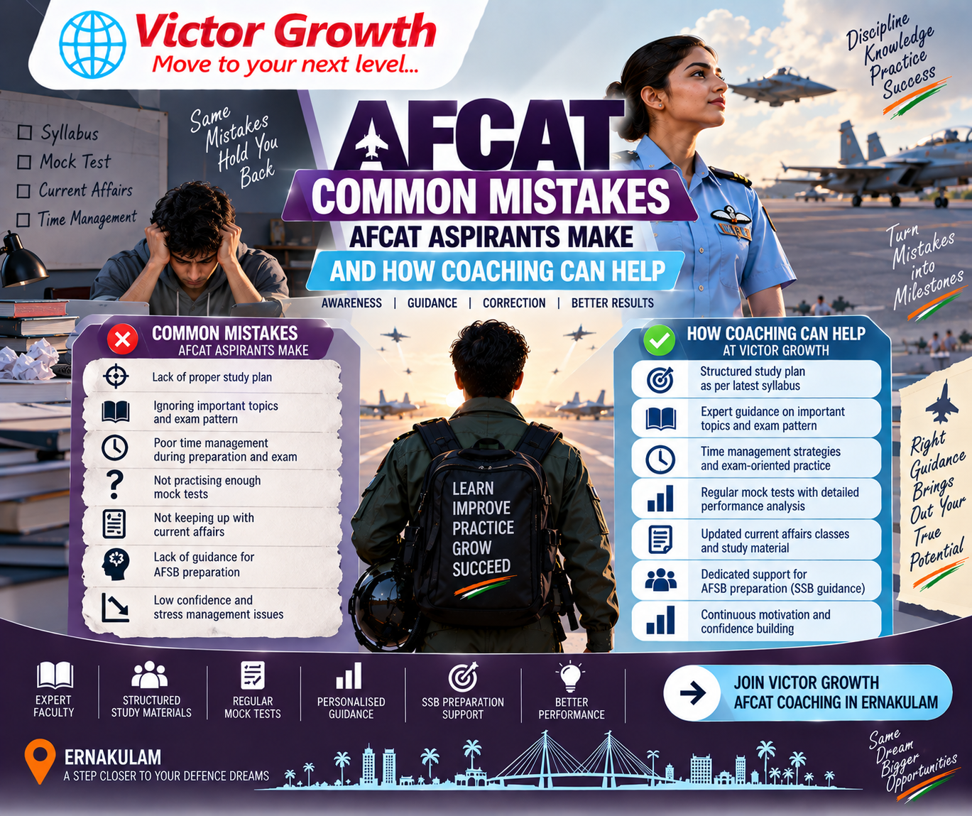 Common Mistakes AFCAT Aspirants Make and How Coaching Can Help