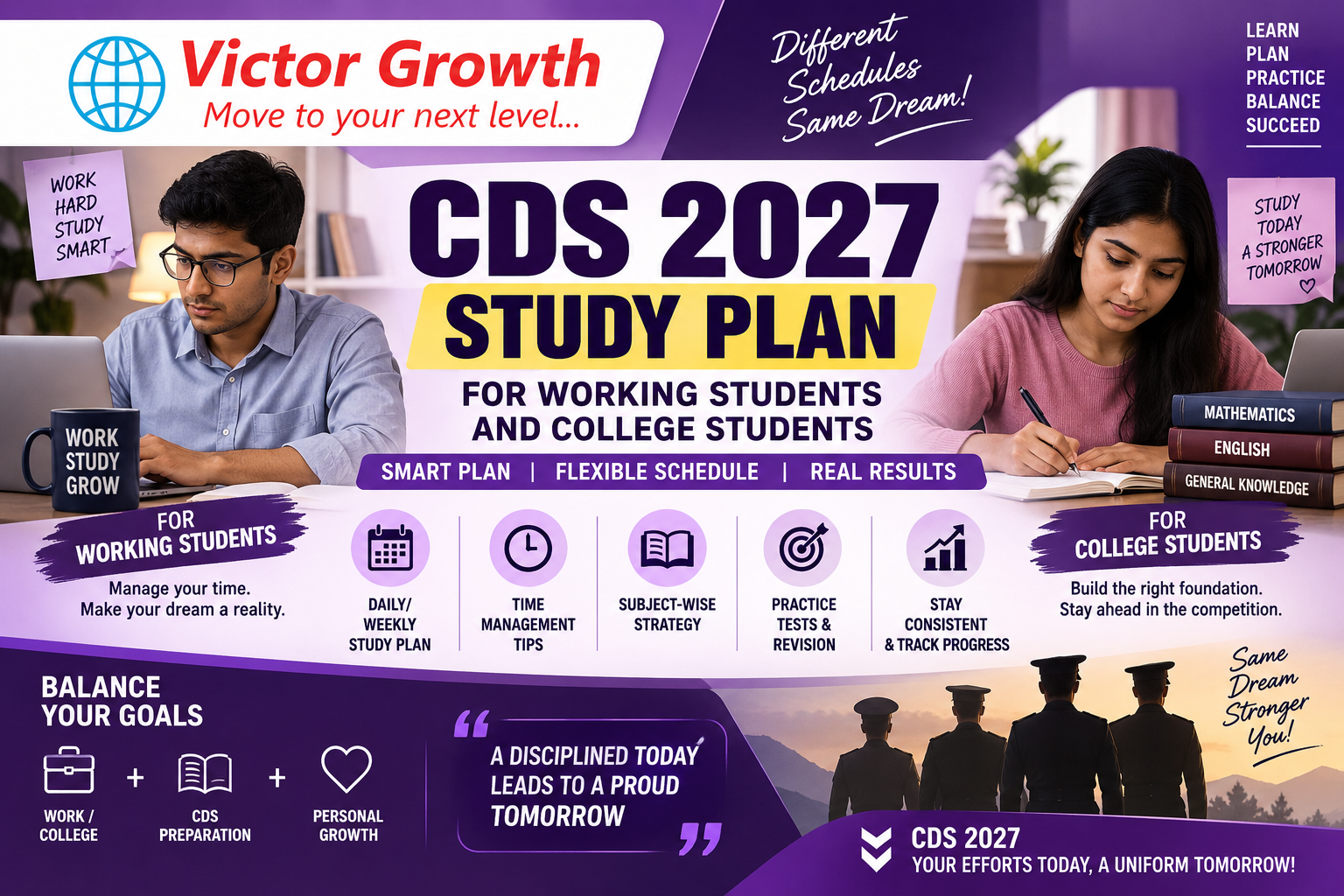 CDS 2027 Study Plan for Working Students and College Students