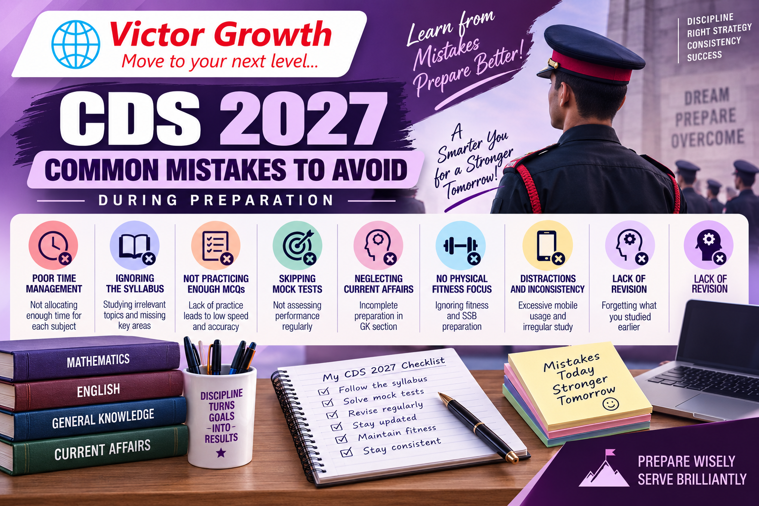 Common Mistakes to Avoid During CDS 2027 Preparation