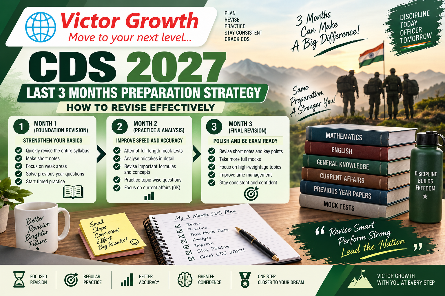 CDS 2027 Last 3 Months Preparation Strategy: How to Revise Effectively