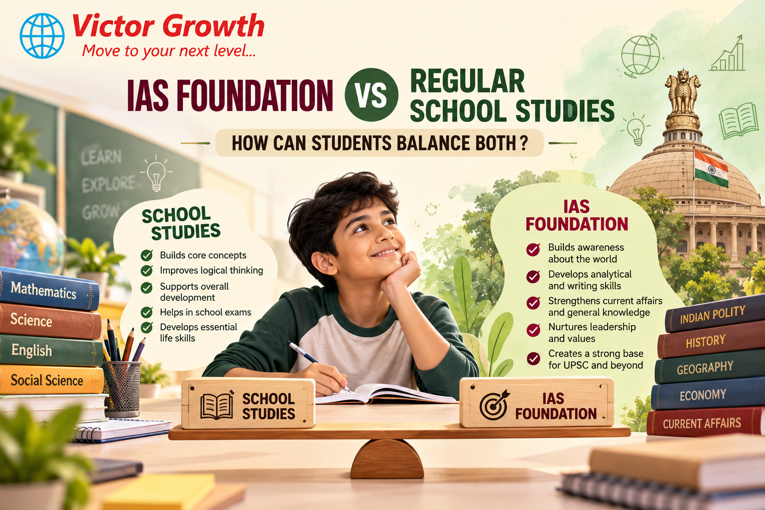 IAS Foundation vs Regular School Studies: How Can Students Balance Both?