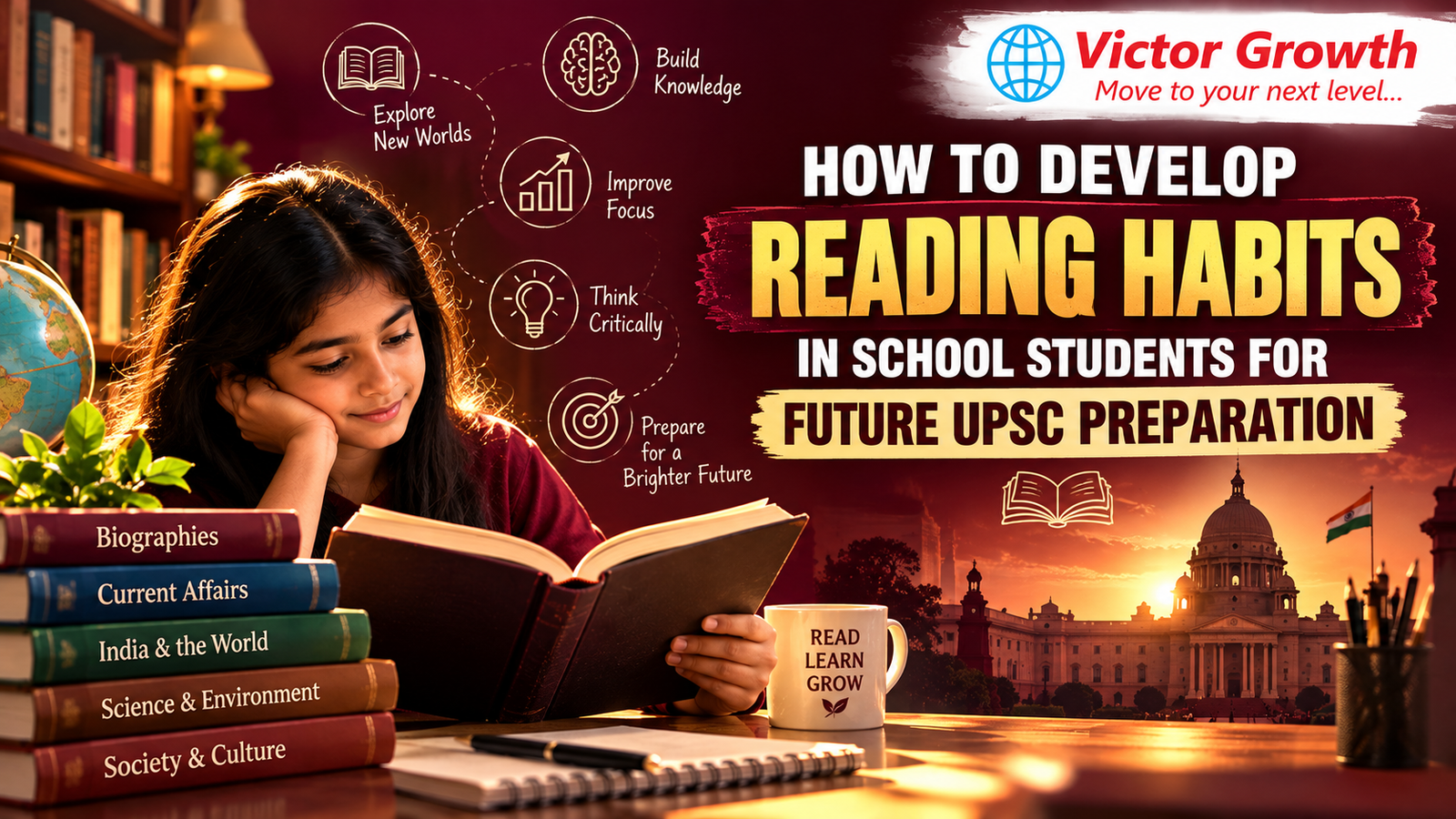 How to Develop Reading Habits in School Students for Future UPSC Preparation