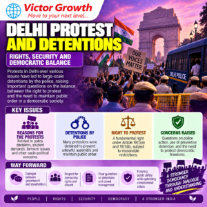 Delhi Protest and Detentions: Right to Protest, Electoral Integrity and Democratic Rights