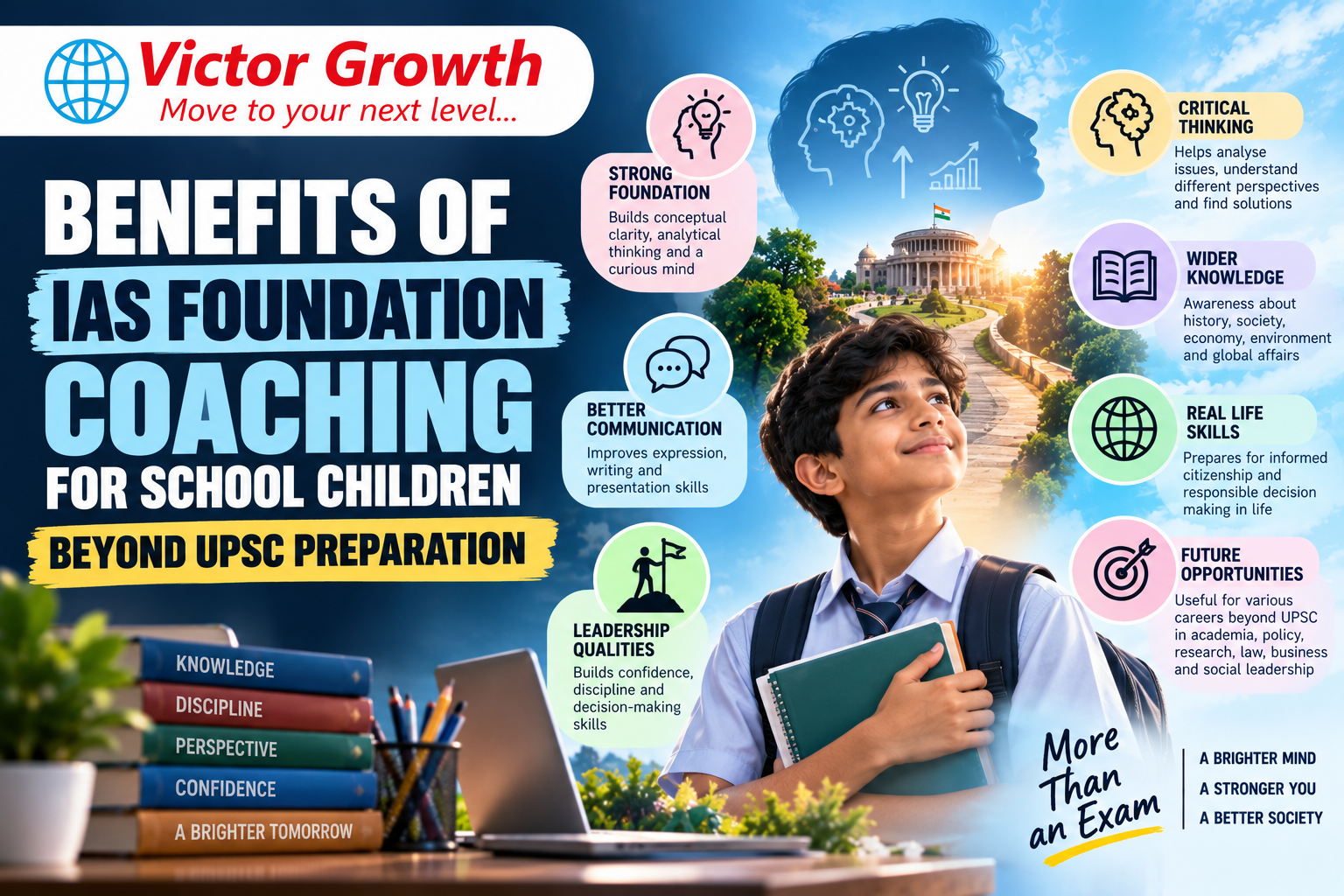 Benefits of IAS Foundation Coaching for School Children Beyond UPSC Preparation