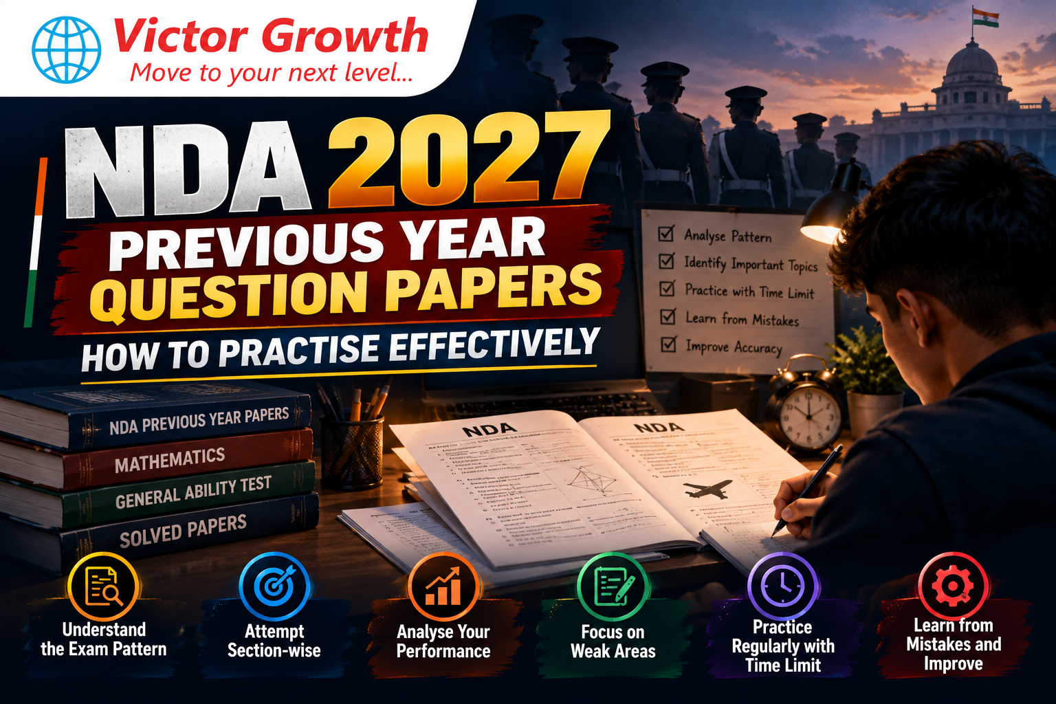 NDA 2027 Previous Year Question Papers: How to Practise Effectively
