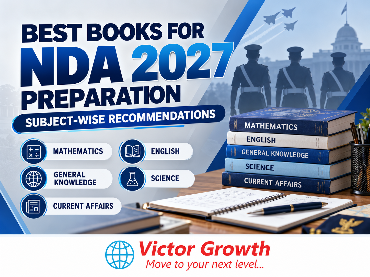 Best Books for NDA 2027 Preparation: Subject-Wise Recommendations