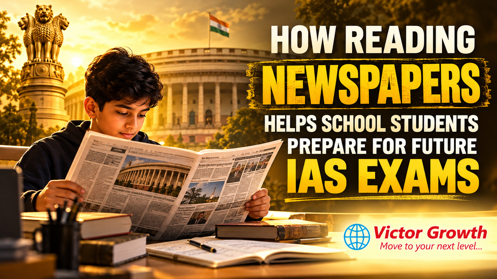 How Reading Newspapers Helps School Students Prepare for Future IAS Exams