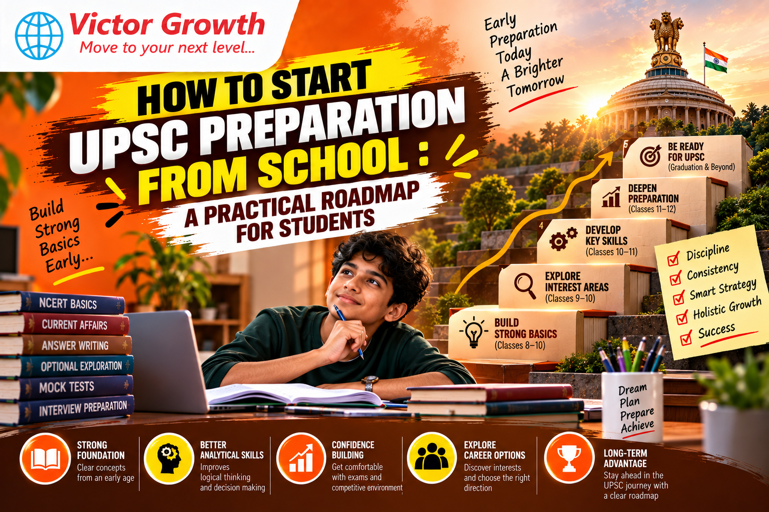 How to Start UPSC Preparation from School: A Practical Roadmap for Students