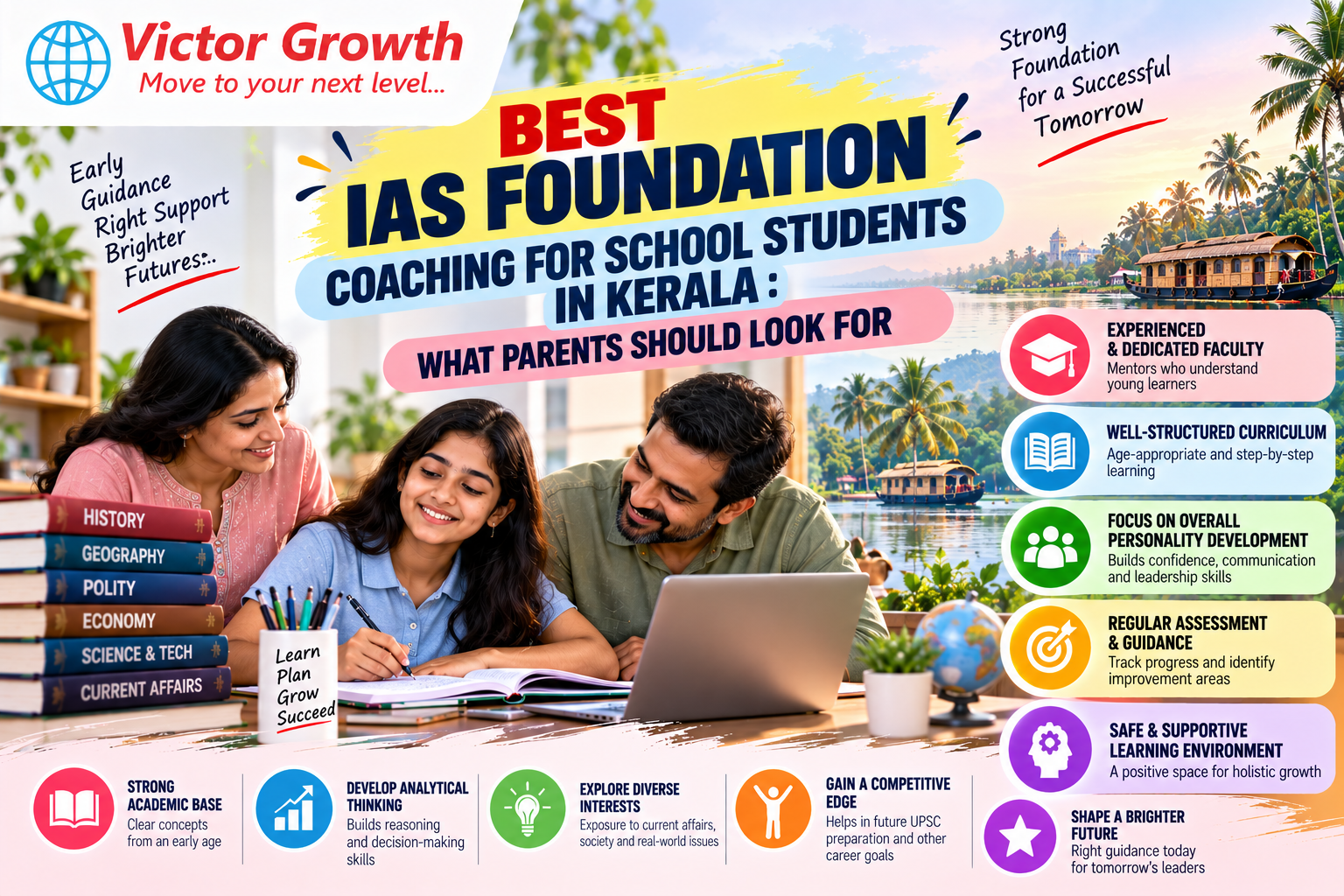 Best IAS Foundation Coaching for School Students in Kerala: What Parents Should Look For